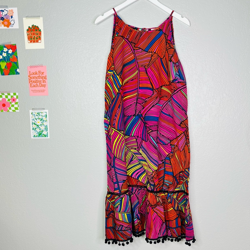 For the Republic Colorful Print Flowy Midi Dress Size Medium